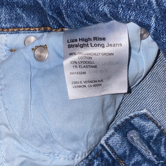 Reformation Liza High Rise Straight Long Jeans. Size 24 - Picture 8 of 10